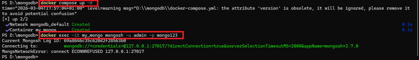 arrêt relance docker